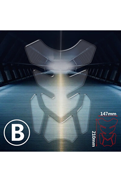Choice B Transparent Motorcycle Tank Pad Protection Universal for Kawasaki Ho...