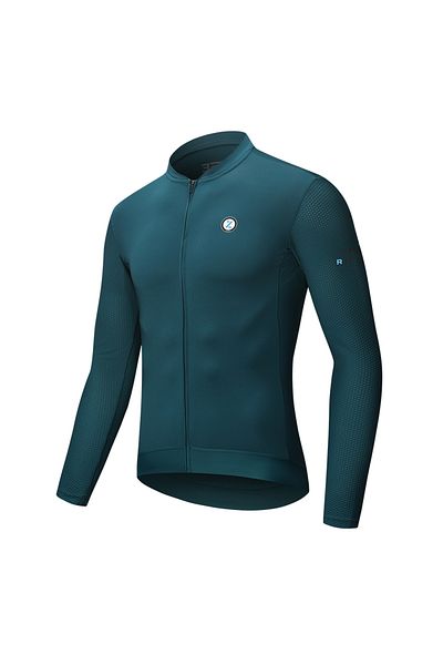 Choice XL Green ZRSE Men's Cycling Jersey with Long Sleeve UPF 50+ Anti-UV Slim Fit Breathable Cycling Mail