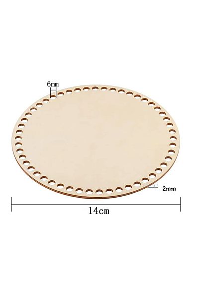 Choice 2Pcs Natural Wooden Basket Bottoms Hollow Crochet Basket Wood Base For Bag Basket Weaving Craft S...