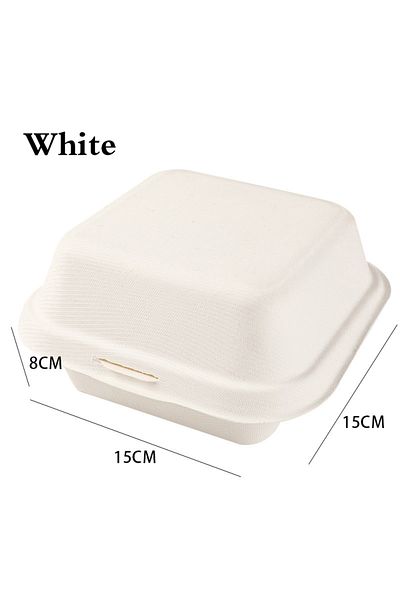 Choice 10pcs A 10/20pcs Disposable Bento Food Containers Baking Dessert Cake Bowl Packaging Burger Snack Bo