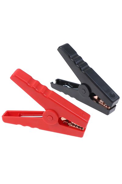 Choice 2 Pcs Large 100A Crocodile Alligator Clips Car Battery Chargers Insulated Clamp Grocery Tongs For...