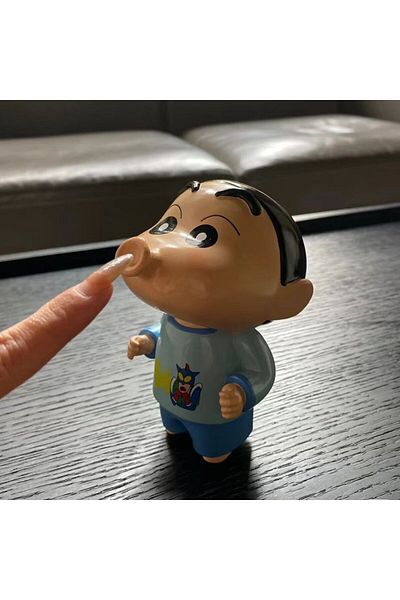 Choice B Crayon Shin-chan Figurine Nohara Shinnosuke Action Figures Beeping Mouth Pvc Model Collection Toy.