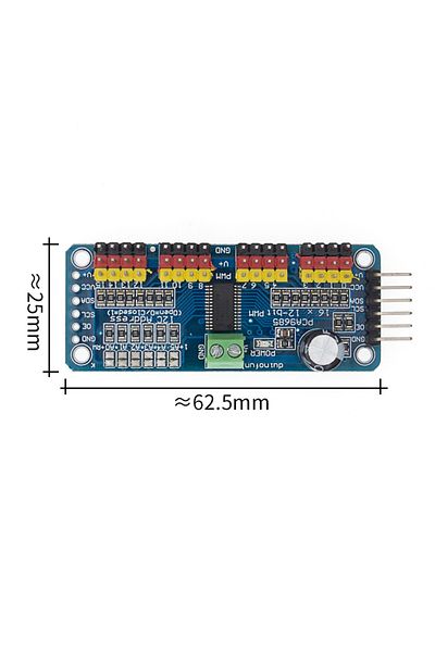 Choice Pca9685 Module Pca9685pw 16 Channel 12-bit Pwm Servo Shield Driver I2c Interface Pca9685 Module For