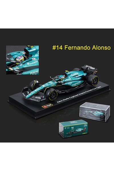 Choice No.14 Dust Cover Bburago 1:43 Aston Martin Amr23 F1 Alloy Car Model Formula Racing Diecast Toy 14# F