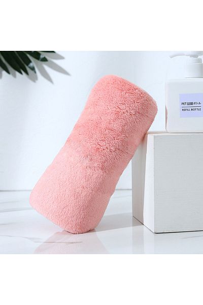 Choice 35x73cm Pink Face Towel Superfine Microfiber Absorbent High-density Coral Fleece Towel Quick Dry Cle
