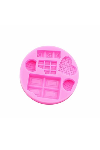 TUTULE Pink Diy Cartoon Ice Cream Candy Candy Cakes Silicone Mold Handmade Chocolate Crafty Cakes Dessert D