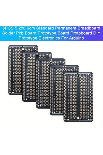 Choice 5pcs Pcb 5pcs 5.2x8.9cm Standard Permanent Breadboard Solder Pcb Board Prototype Board Protoboard Di