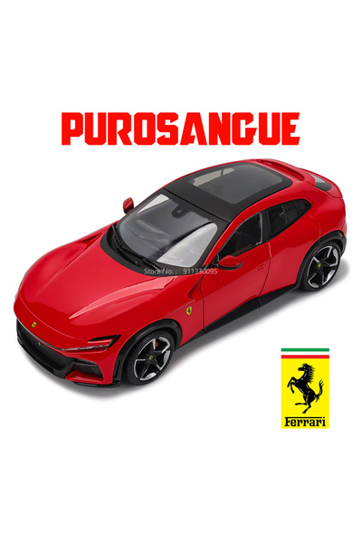 Choice Purosangue Bburago 1:24 مقياس جديد فيراري Purosangue سبيكة سيارة فاخرة...