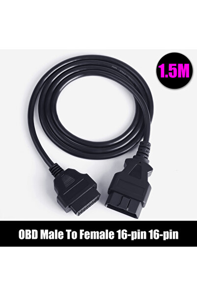 Choice كابل تمديد OBD للسيارة بطول 1.5 متر، 16 سنًا، ذكر إلى أنثى، 16 نواة، م...