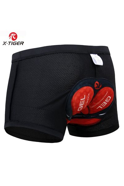XXL XM-DNK-16601 X-TIGER Cycling Underwear 5D Breathable Padded Gel Bike Shorts Men MTB Anti Slip Le