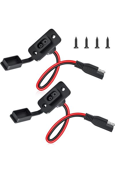 Choice SAE Quick Connector Harness SAE Adapter Male Plug to Female Socket Cable 1FT 12AWG SAE Extension ...