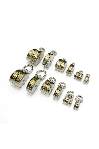 Choice Metal Sheave Zinc Alloy Fixed Pulley Crown Block and Tackle Lifting Wheel Mini Single/Double Pull...