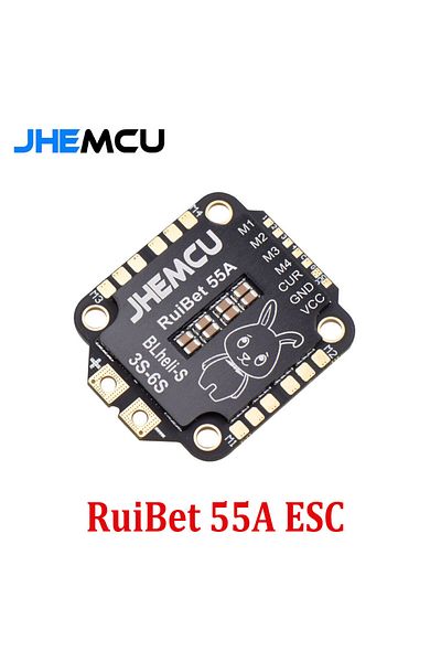 Choice Ruibet 55a Esc Jhemcu Ruibet 45a/55a Esc Blheli_s Dshot600 4in1 Brushless Esc 3-6s 30.5x30.5 M4 For