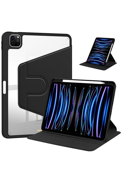 Choice جراب ذكي مقاوم للصدمات باللون الأسود لجهاز Redmi Pad 2 11 Funda Redmi Pad Se 11 غطاء دوار X