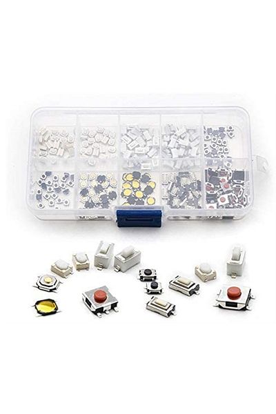 Choice 250Pcs 10-Types Tactile Push Button Switch Car Remote Control Keys Button Touch Microswitch