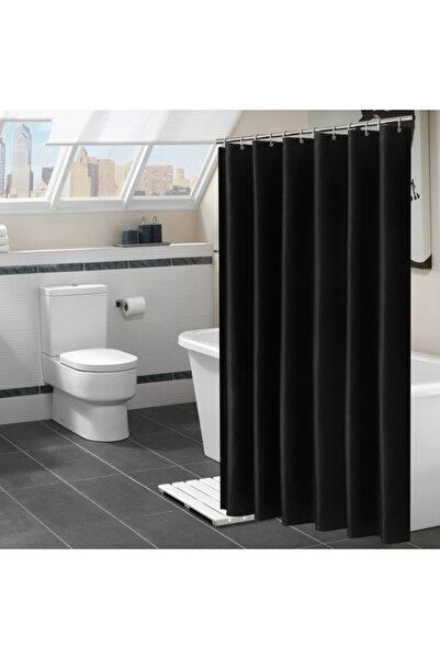 Choice ستائر دش حديثة سوداء اللون مقاومة للماء من القماش، مقاس 180 × 200 سم، ...