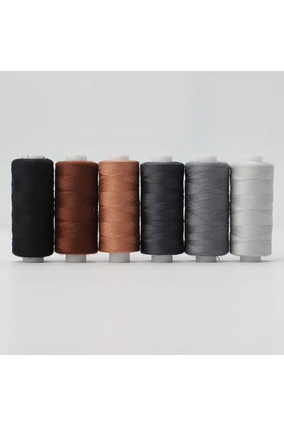 Choice Xx-6ss-6z 6pcs/pack Assorted Colors Sewing Thread Polyester Sewing Thread, For Domestic Diy Sewing A