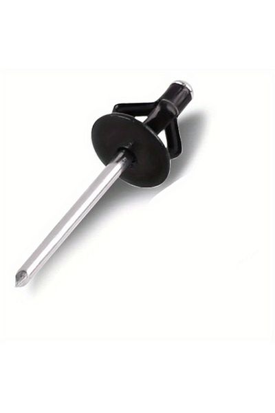 Choice 50pcs Black Painted Aluminium Trifold Blind Rivets Large Flange Rivets Aluminium Bulb Blind Rivet...