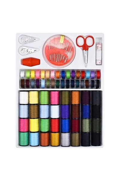 Choice Multi 64pcs Bobbins Sewing Thread Kits Hand Sewing Threads Reusable Polyester Spool Threads Assortme