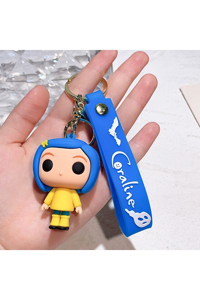 Choice 2 Coraline & The Secret Door Movie Film Action Figure Toy Doll Model Cute Doll Pvc Keyring Ornament.