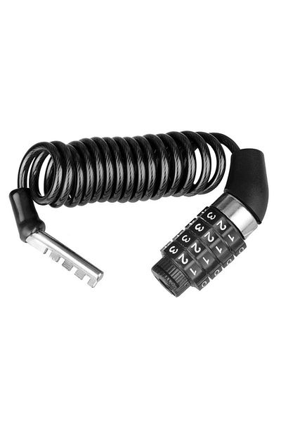 Choice Black Bicycle Lock Bike Mini 4 Digit Password Lock Wire Mountain Bike Frame Durable Steel Wire Cable