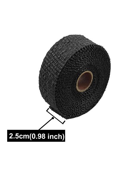 Choice Black-2.5cmx5m 2.5cmx5m Exhaust Pipe Insulation Thermal Heat Wrap Roll Insulation Cotton Banana Clot
