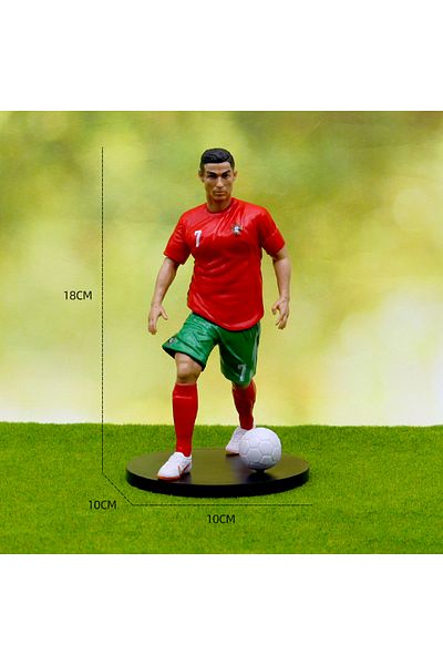 Choice Opp 6pcs New Football Star Fifa C.ronaldo Messi Mbappe Model Dolls Cartoon Cute Action Figure Car A