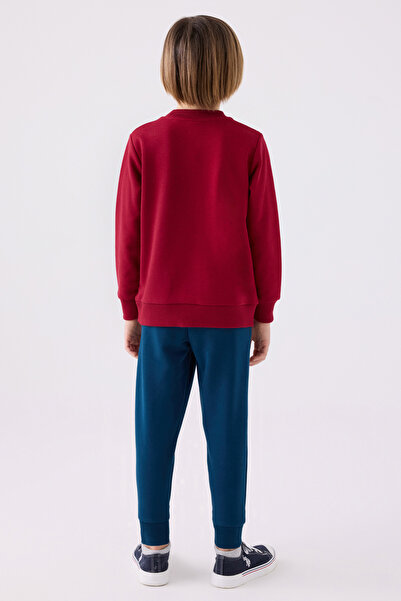 U.S. Polo Assn. Erkek Çocuk Bordo Pijama Takımı 50299481-VR014
