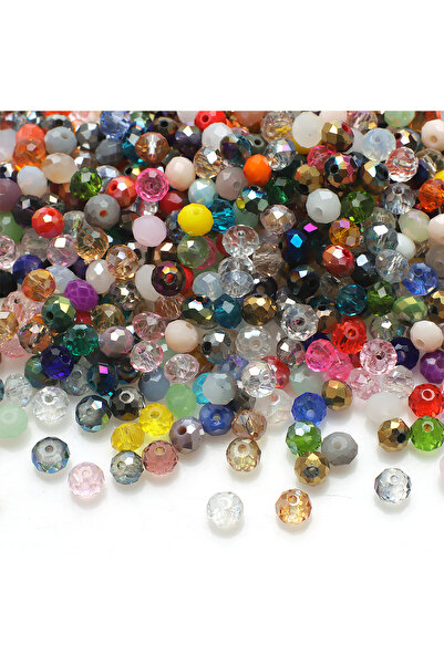 Choice1 4mm 500pcs MULTI Mixed Color 2 3 4 6 8 10 12mm Faceted Rondelle Cryst...