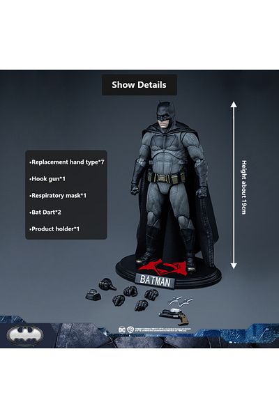 Choice A Dc Batman Fondjoy Batman Movie Character Model Limited Head Sculpt Action Figures 19cm Collect Or.