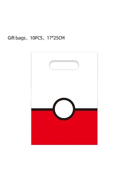 Choice 1 Pokemon Gift Bags Birthday Party Decoration Pikachu Goody Biscuit Package Candy Bag Baby Shower K.
