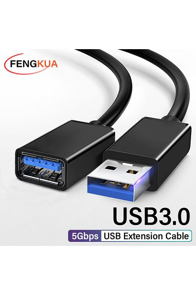 Choice كابل تمديد USB 3.0 بطول 1.5 متر وكابل تمديد USB 3.0 من ذكر إلى أنثى وكابل بيانات للتلفزيون الذكي