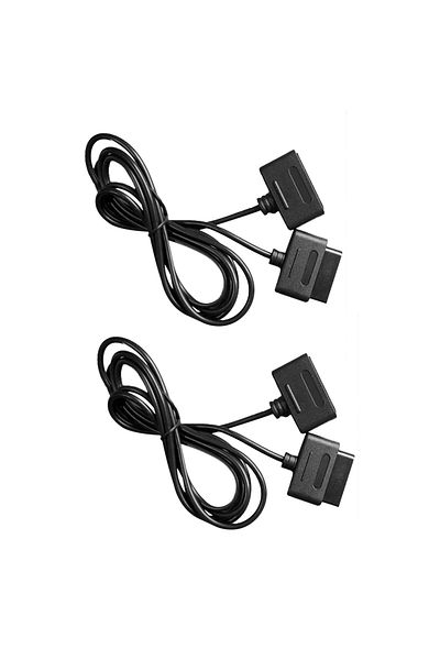 ALLOYSEED 2pcs 1.8m Game Controller Extension Cable For Nintendo Snes Controller Game Console Cord Wire For Su