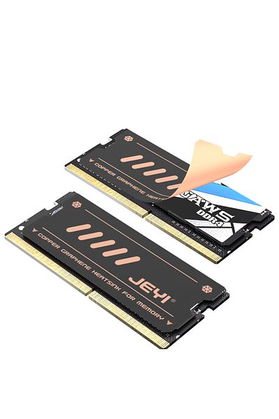 JEYI 2-pack Graphene Laptop Ram Heatsink, Dual-layer Graphene And Copper Foil Design Cooler Memory R