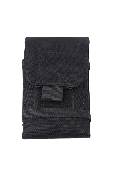 Choice حقيبة بوليستر خارجية سوداء مموهة مقاس 6 بوصات مع حامل هاتف وحزام خصر ر...