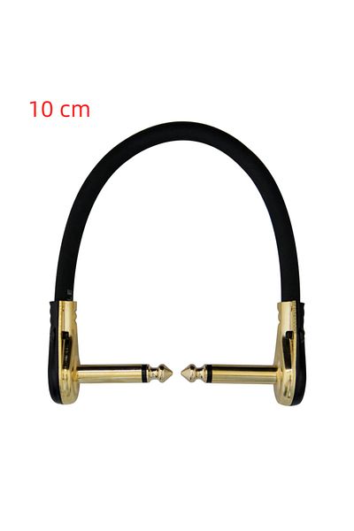 Choice 10cm 1 Pc 1 Pc Anti-noise Guitar Patch Cable 10-60cm 1/4" Right Angle Oxygen-free Audio Line For Gui