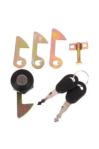 Choice Hot sale 1Set (1 Lock+2 Keys+4 Metal Hook) Electric Car Scooter Tail Box Lock Trunk Lock Accessor...