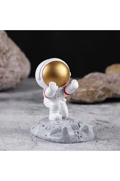 Choice Hand Push Gold Free Shipping Astronaut Mobile Phone Stand Universal Support Frame Flat Stand Bed Dec