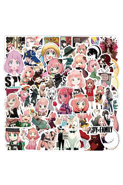 Choice 100pcs SPY×FAMILY Anime Stickers Waterproof Phone Case Kawaii Laptop Skin Cute Phone Case Aesthet...