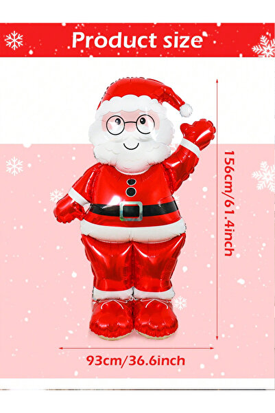 Choice بالون سانتا كلوز لطيف آخر، قطعة واحدة، بالون سانتا كلوز كبير جدًا من ر...