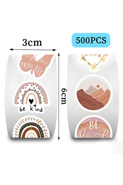 Choice 500pcs All 500pcs Boho Inspirational Stickers Motivational Quote Affirmation Positive Stickers For J