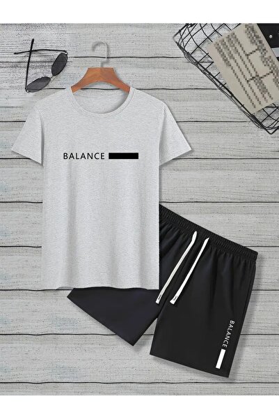 DAXİS Sportwear Company Ανδρικό εμπριμέ κάτω μπλουζάκι - Σετ σορτς T-Shirt