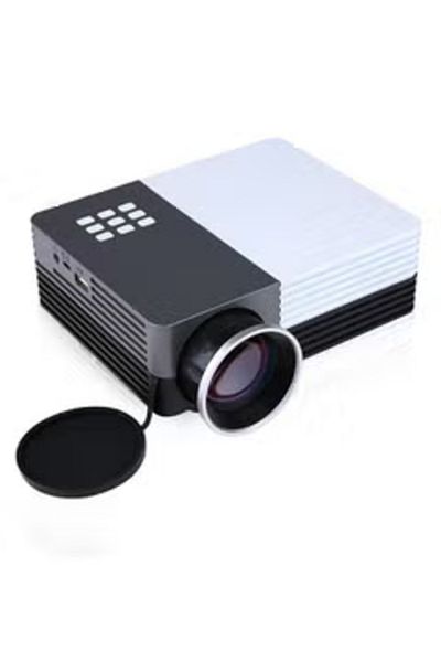 Datazone جهاز عرض LED GM50 GM50 باللونين الأبيض والأسود، سطوع 80 لومن، يدعم دقة 1920 × 1080 بكسل،