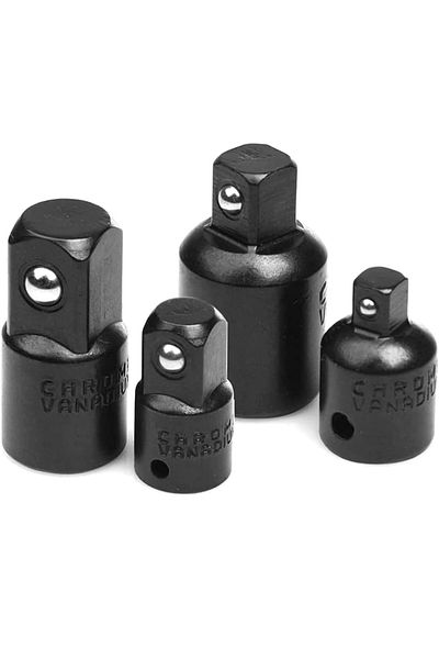 Choice 4pcs Socket Convertor Adaptor Reducer Set 1/2 To 3/8 3/8 To 1/4 3/4 To 1/2 Impact Drive Socket Ad...