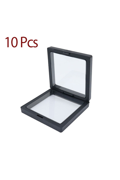 Choice 50 × 50 مم 10 قطع - أسود 5/10 قطع إطار صورة عائم ثلاثي الأبعاد صندوق م...