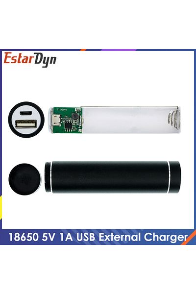 Estardyn Metal Power Bank DIY Kit Storage Case Box Free welding Suit 1X 18650 Battery 5V 1A USB External C...