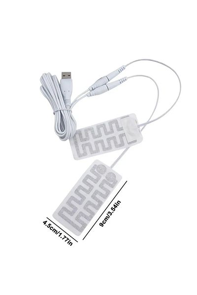 Choice 1 زوج من Dizetion 1 زوج 1 قطعة قفازات حرارية كهربائية USB قفازات مدفأة من ألياف الكربون القماشية للزلاجات M