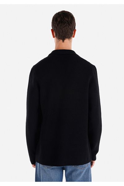 Colin's Slim Fit Men's Black Cardigan