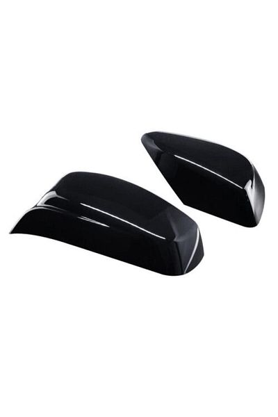 Choice Gloss Black 2pcs For Bmw E60 E61 E63 E64 2004-2007 Gloss Black Wing Rearview Mirror Cover Caps