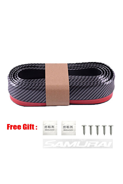 Choice شفة المصد الأمامية للسيارة سوداء اللون من ألياف الكربون والمطاط وواقي ...